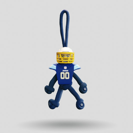 LA Chargers Paracord Buddy Keychain