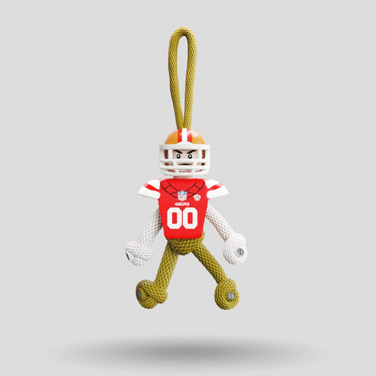 San Francisco 49ers Paracord Buddy Keychain