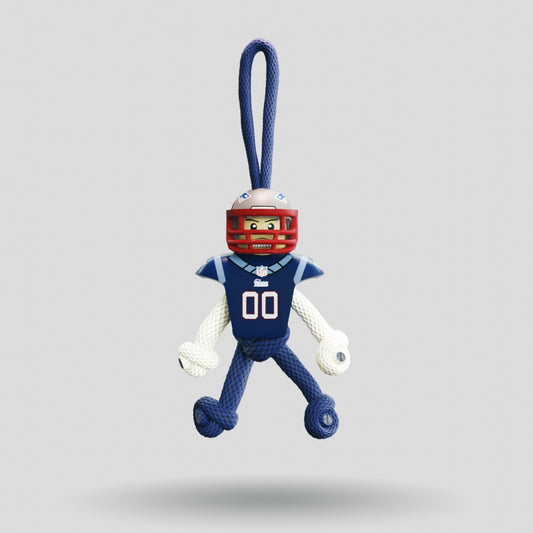 New England Patriots Paracord Buddy Keychain