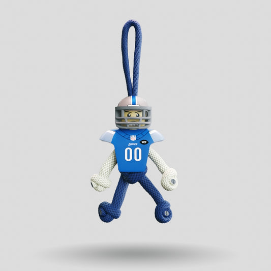 Detroit Lions Paracord Buddy Keychain