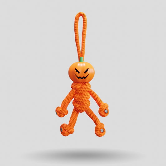 Pumpkin Paracord Buddy Keychain