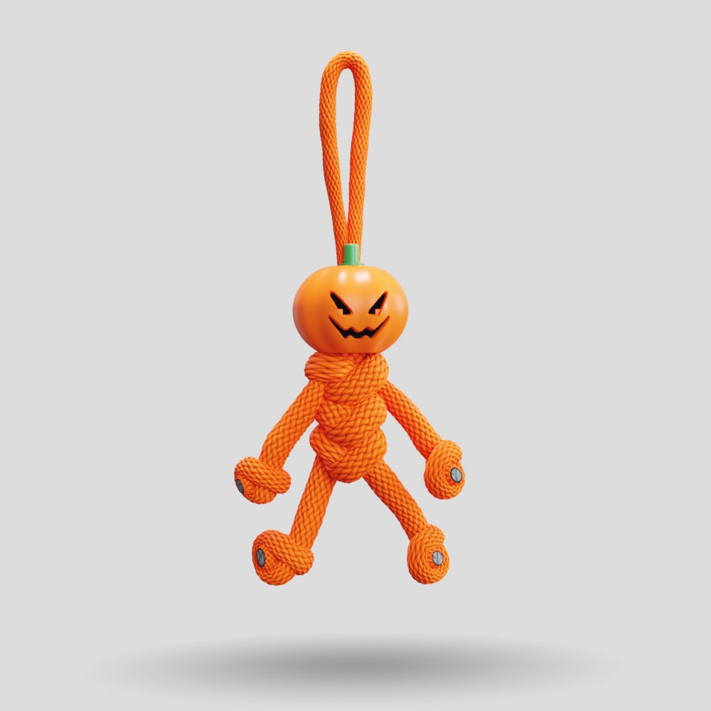 Pumpkin Paracord Buddy Keychain