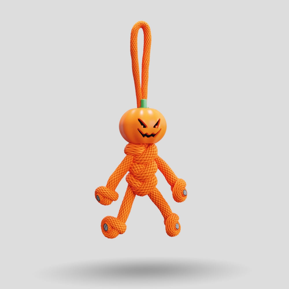 Pumpkin Paracord Buddy Keychain