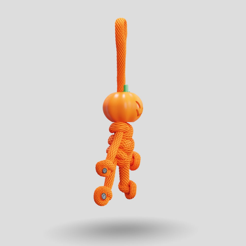 Pumpkin Paracord Buddy Keychain