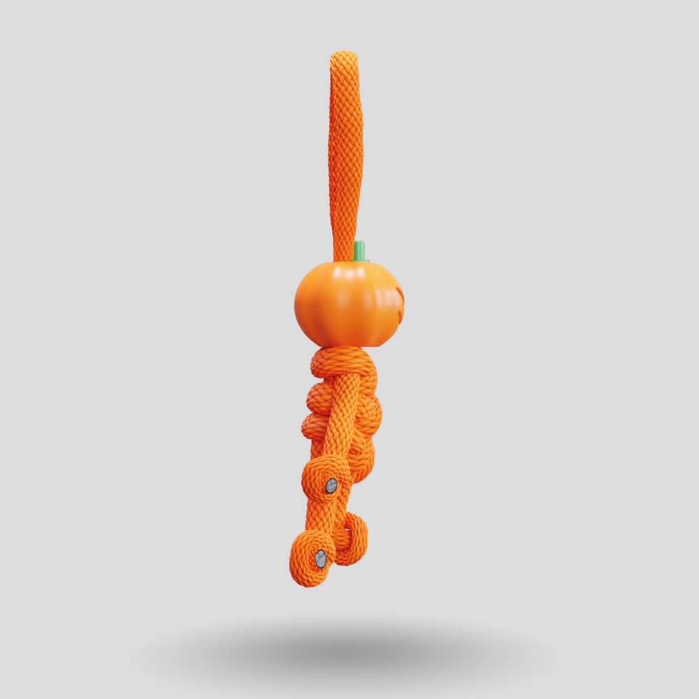 Pumpkin Paracord Buddy Keychain