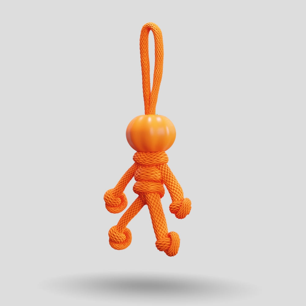 Pumpkin Paracord Buddy Keychain