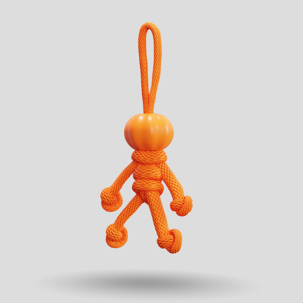 Pumpkin Paracord Buddy Keychain