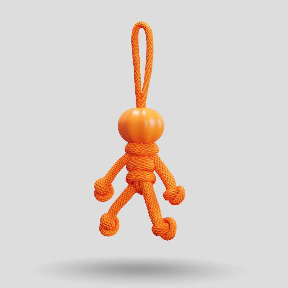 Pumpkin Paracord Buddy Keychain