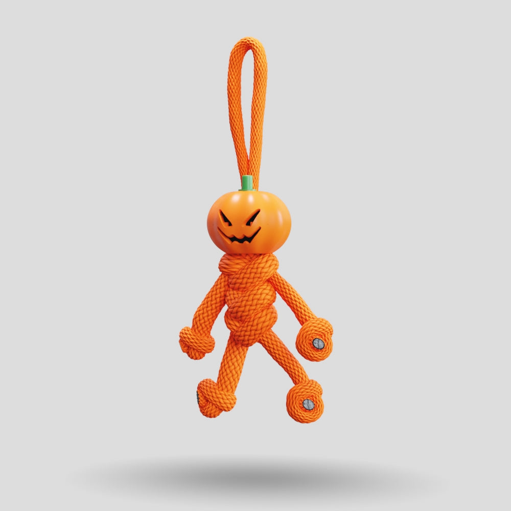 Pumpkin Paracord Buddy Keychain