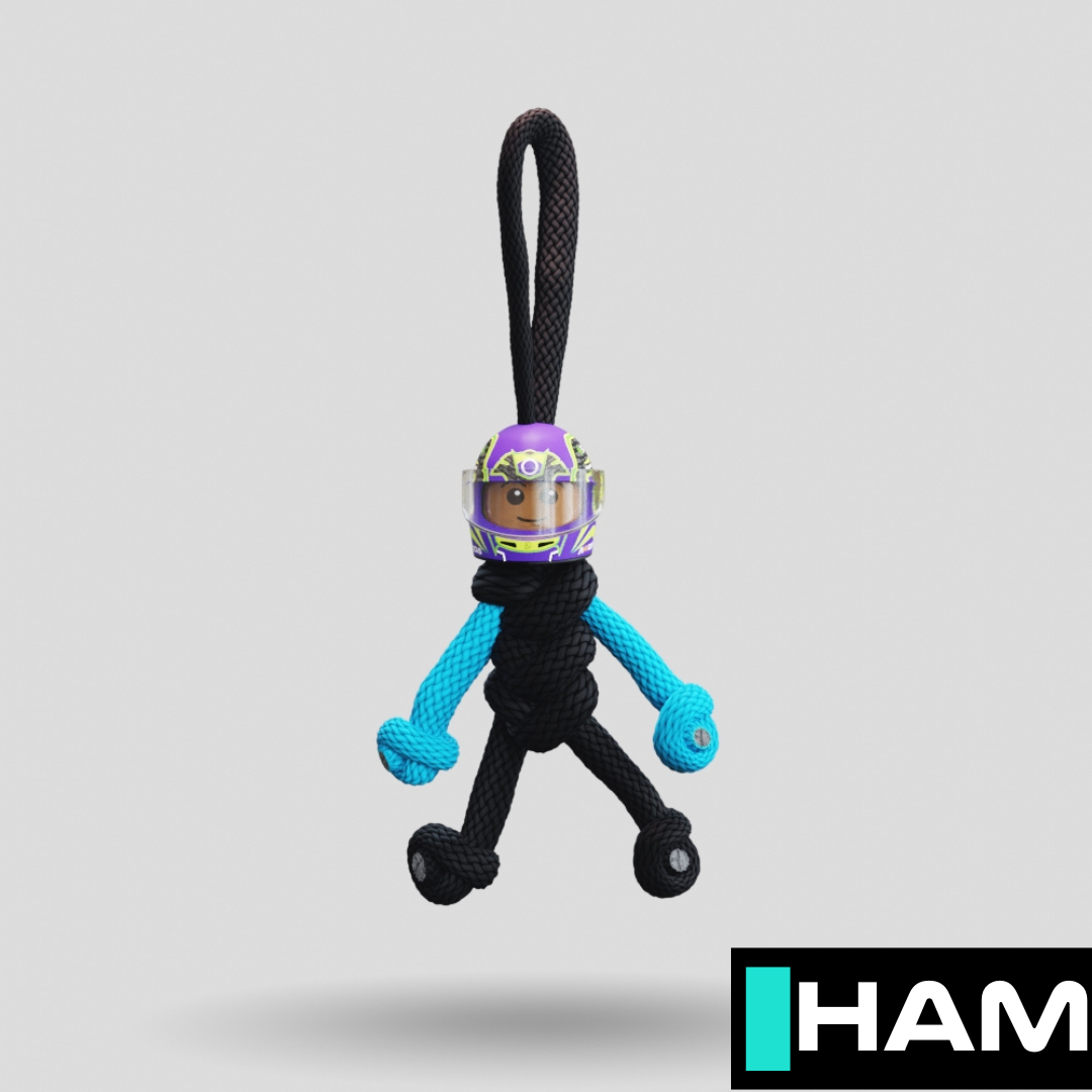 Limited Edition 2024 Lewis Hamilton Racing Paracord Buddy Keychain