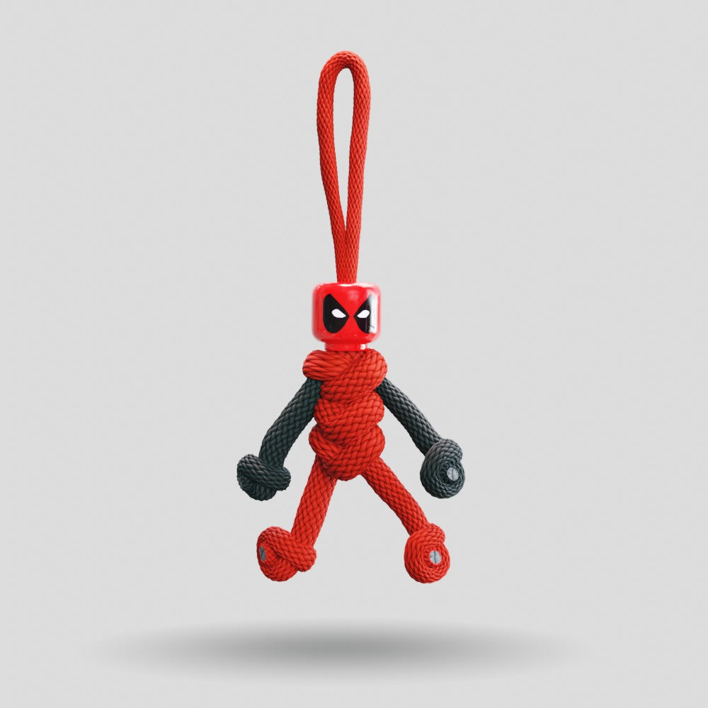 Deadpool Paracord Buddy Keychain