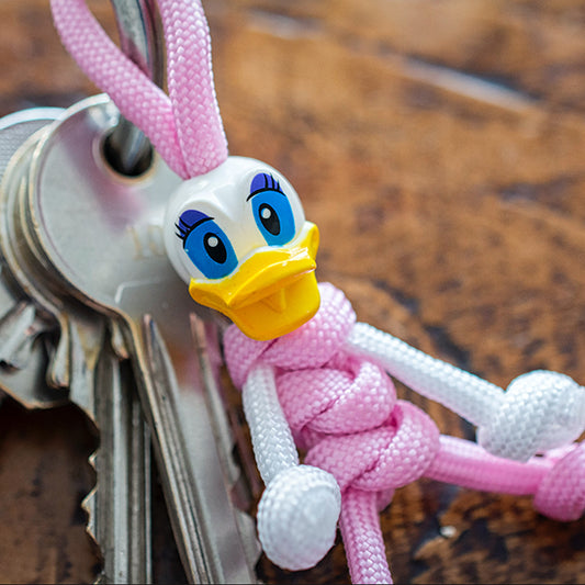 Daisy Duck Paracord Buddy Keychain