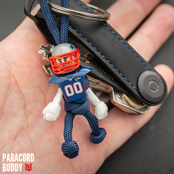 New England Patriots Paracord Buddy Keychain