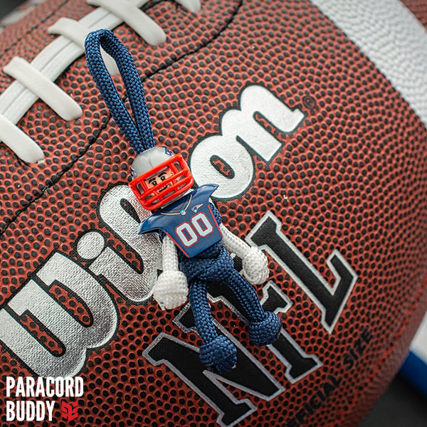 New England Patriots Paracord Buddy Keychain