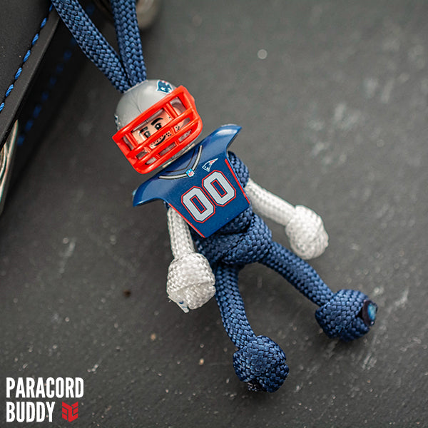 New England Patriots Paracord Buddy Keychain